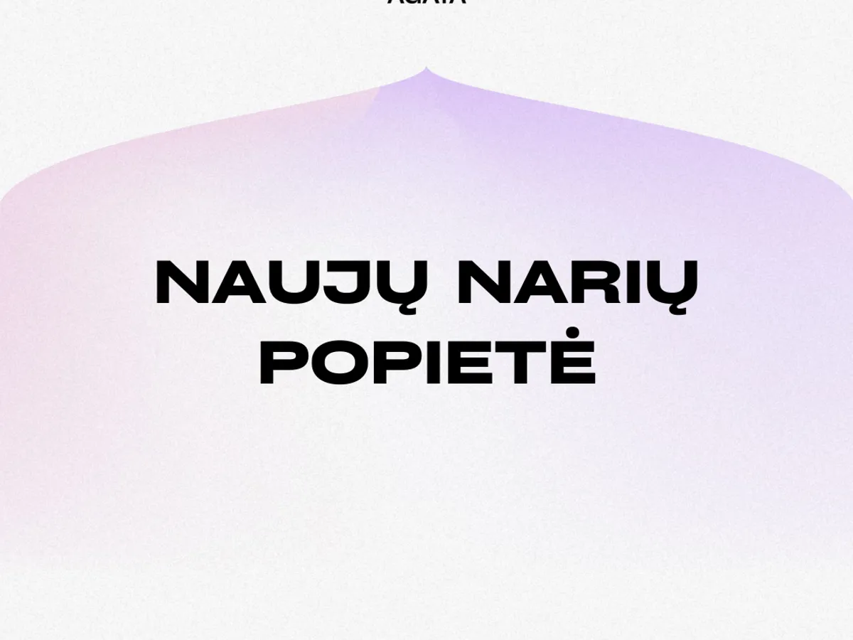 Kviečiame į AGATA naujų narių popietę